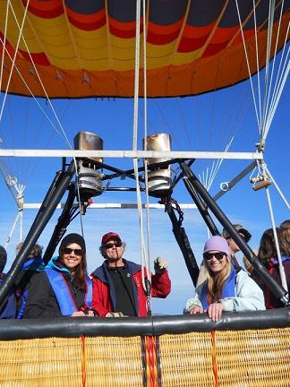 Hot Air Ballooning over Lake Tahoe, California