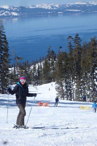 Skiing at Heavenly Valley at Lake Tahoe