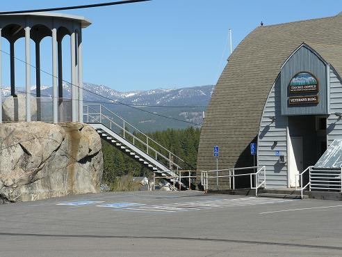 Veteran Hall and Rocking Stone in Truckee, California